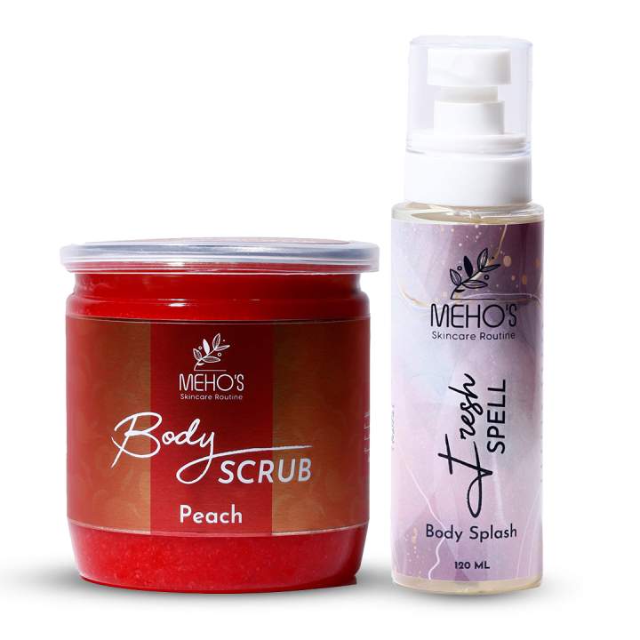 Peach scrub & Splash Fresh Spell
