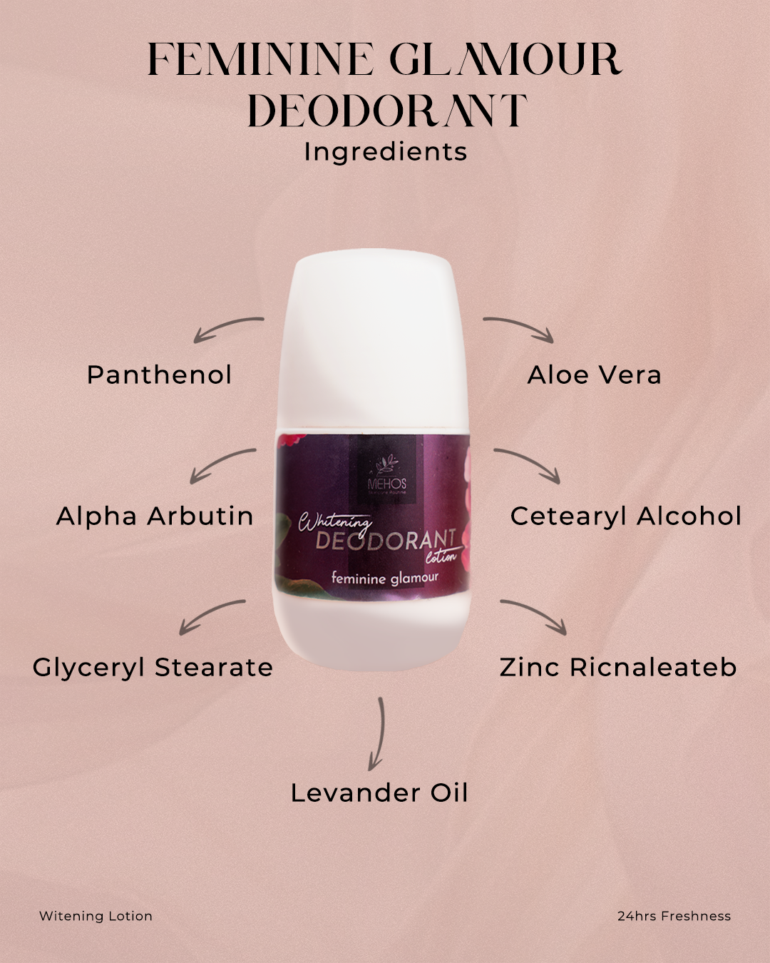 Whitening Deodorant feminine glamour