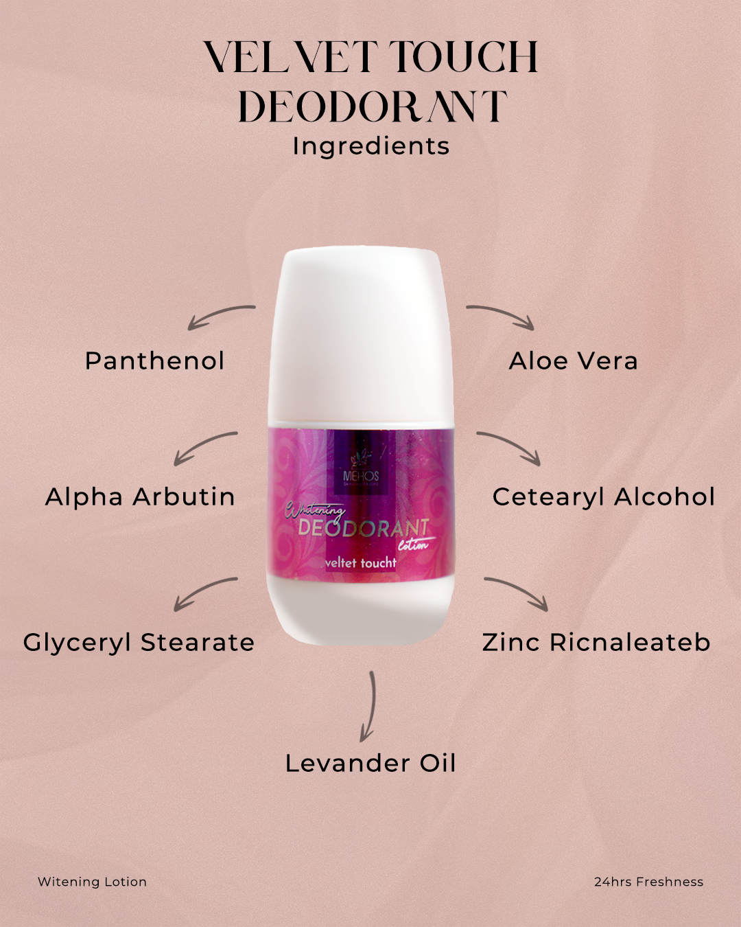 Whitening Deodorant (Velvet Touch)