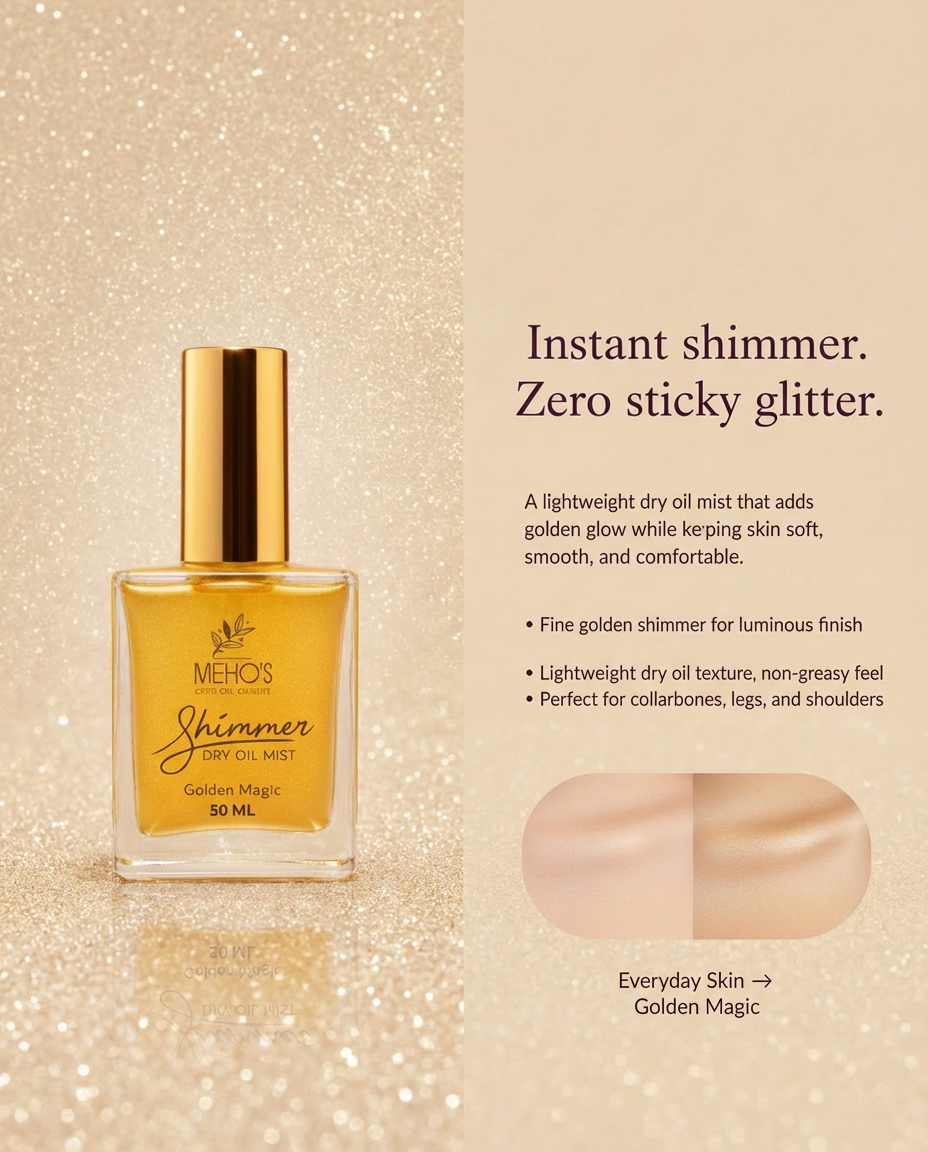 Golden Shimmer Magic Dry Oil